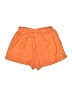 Shein 100% Polyester Solid Orange Shorts Size L - photo 2