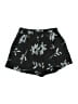 Shein 100% Polyester Floral Black Shorts Size 6 - photo 2