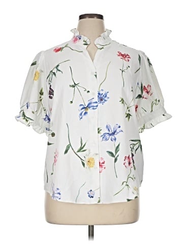 PREMISE Short Sleeve Blouse (view 1)