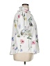 PREMISE 100% Polyester Floral White Short Sleeve Blouse Size XL - photo 4