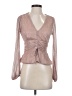 Sofia Jeans by Sofia Vergara Pink Long Sleeve Blouse Size S - photo 1