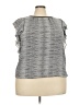 Elle Gray Short Sleeve Top Size XXL - photo 1