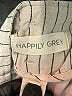 Happily Grey Stripes Ivory Casual Pants Size M - photo 7