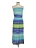 Lily Bleu Stripes Blue Casual Dress Size L - photo 1