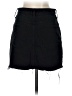 Zara Solid Black Denim Skirt Size S - photo 2