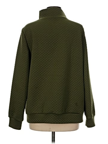 Tickled Teal Pullover Sweater (view 2)