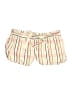 Gibson 100% Cotton Stripes Ivory Orange Shorts Size S - photo 1