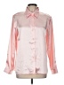 Susan Graver Color Block Pink Long Sleeve Blouse Size M - photo 1