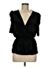 Unbranded Black Short Sleeve Blouse Size M (estimated) - photo 1