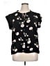 Buffalo by David Bitton 100% Viscose Floral Black Short Sleeve Blouse Size XL - photo 1