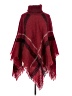 Unbranded Burgundy Poncho Size M (estimated) - photo 1