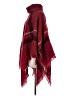 Unbranded Burgundy Poncho Size M (estimated) - photo 5