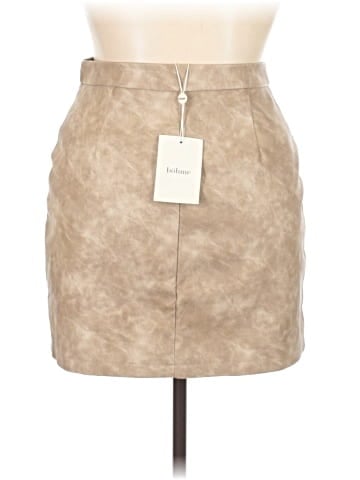 Böhme Faux Leather Skirt (view 2)