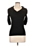 It's Our Time Black 3/4 Sleeve Top Size L - photo 1