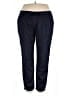 Daily Ritual Solid Blue Track Pants Size XXL - photo 1