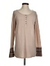 LoveRiche Tan Long Sleeve Henley Size S - photo 1