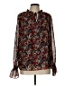 Entro 100% Polyester Floral Brown Long Sleeve Blouse Size L - photo 1
