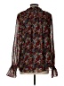 Entro 100% Polyester Floral Brown Long Sleeve Blouse Size L - photo 2