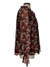 Entro 100% Polyester Floral Brown Long Sleeve Blouse Size L - photo 4