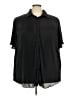 Unbranded 100% Polyester Black Short Sleeve Blouse Size 4X - photo 1