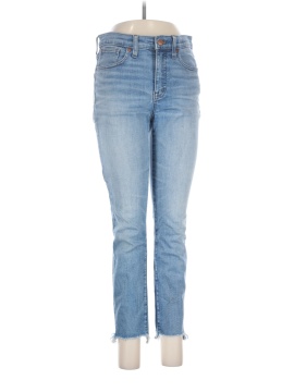 Madewell 9" High-Rise Skinny Crop Jeans: Destructed-Hem Edition