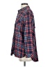 J.Jill 100% Cotton Plaid Blue Long Sleeve Button-Down Shirt Size S - photo 5