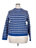 Rebecca Minkoff Polka Dots Blue Pullover Sweater Size 2X (estimated) - photo 1