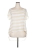 Gold Drama 100% Polyester Ivory Short Sleeve Top Size 2X - photo 1