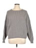 Shein Curve 100% Acrylic Solid Gray Pullover Sweater Size 0X - photo 1