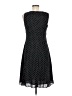 Ann Taylor 100% Polyester Polka Dots Black Casual Dress Size 6 - photo 2