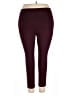 Roz & Ali Solid Burgundy Active Pants Size 2X - photo 2