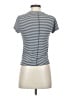 Madewell Stripes Blue Short Sleeve Turtleneck Size S - photo 2