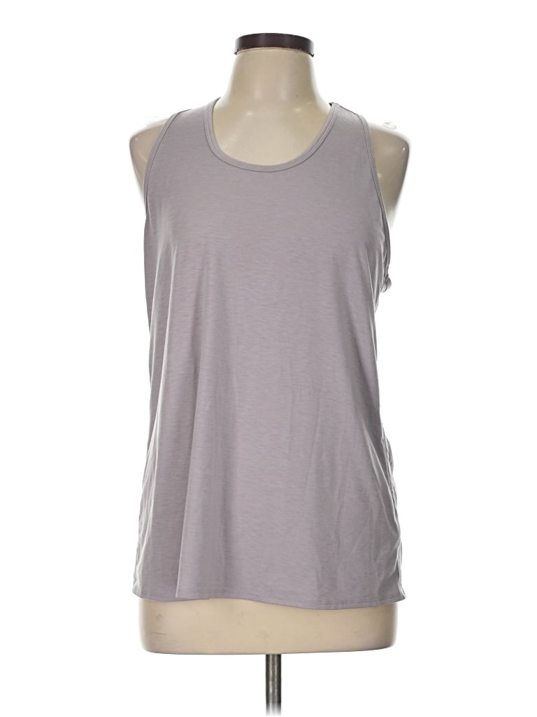Pre-owned Athleta Sleeveless T-shirt In Gray