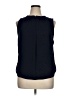 Ann Taylor LOFT Blue Sleeveless Blouse Size XL - photo 1