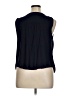 Ann Taylor LOFT Blue Sleeveless Blouse Size XL - photo 2
