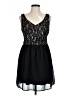 Bebop 100% Polyester Black Cocktail Dress Size L - photo 1