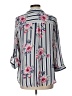 By & By 100% Polyester Floral Blue 3/4 Sleeve Blouse Size L - photo 2
