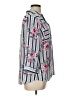 By & By 100% Polyester Floral Blue 3/4 Sleeve Blouse Size L - photo 4