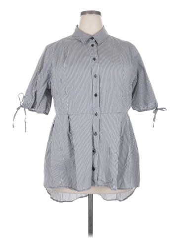 Lane Bryant 3/4 Sleeve Button-Down Shirt (view 1)
