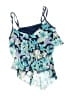 Beach House Floral Blue Swimsuit Top Size 12 - photo 1