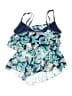 Beach House Floral Blue Swimsuit Top Size 12 - photo 2