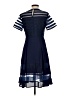 Elliatt 100% Polyester Argyle Blue Casual Dress Size S - photo 2