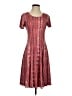 Serenade Paisley Burgundy Casual Dress Size S - photo 1