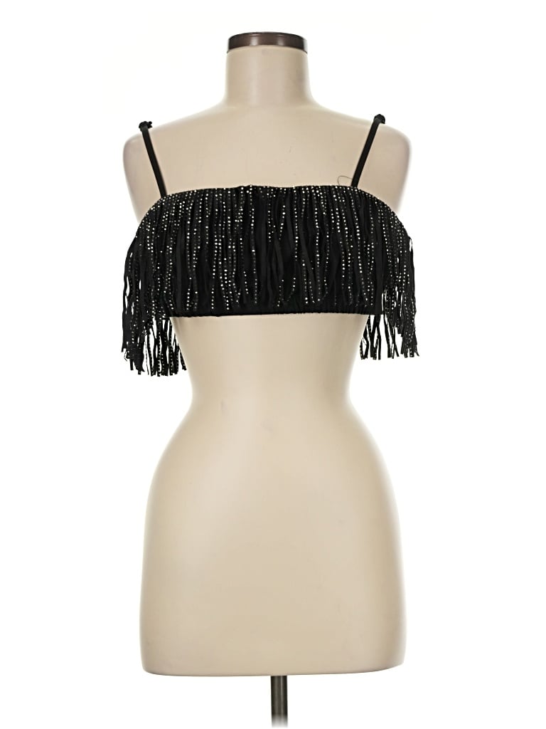 12th Tribe Sleeveless Top Black Strapless Neckline Tops - Used - Size Medium