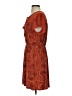 Daniel Rainn Paisley Orange Casual Dress Size S (estimated) - photo 5