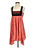 Hazel Print Orange Cocktail Dress Size S - photo 1