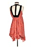 Hazel Print Orange Cocktail Dress Size S - photo 2