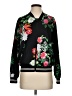 Vince Camuto Floral Black Track Jacket Size S - photo 1