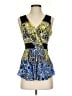 BCBGMAXAZRIA 100% Silk Blue Sleeveless Silk Top Size XXS - photo 1