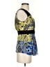 BCBGMAXAZRIA 100% Silk Blue Sleeveless Silk Top Size XXS - photo 4